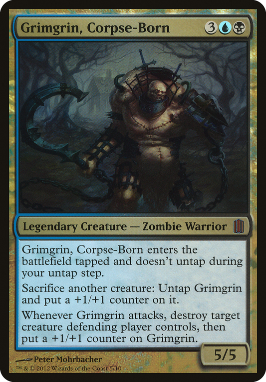 Grimgrin, Corpse-Born (OCM1-005) - Commander's Arsenal Oversized Foil