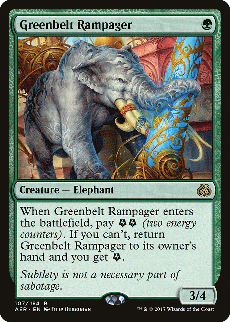 Greenbelt Rampager (AER-107) - Aether Revolt Foil