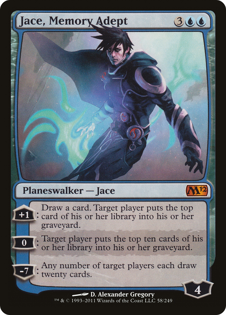 Jace, Memory Adept (M12-058) - Magic 2012 Foil