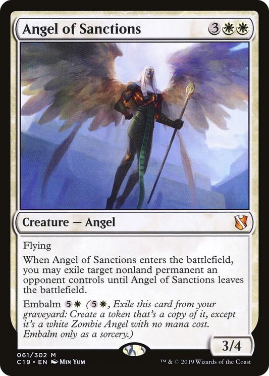 Angel of Sanctions (C19-061) - Commander 2019