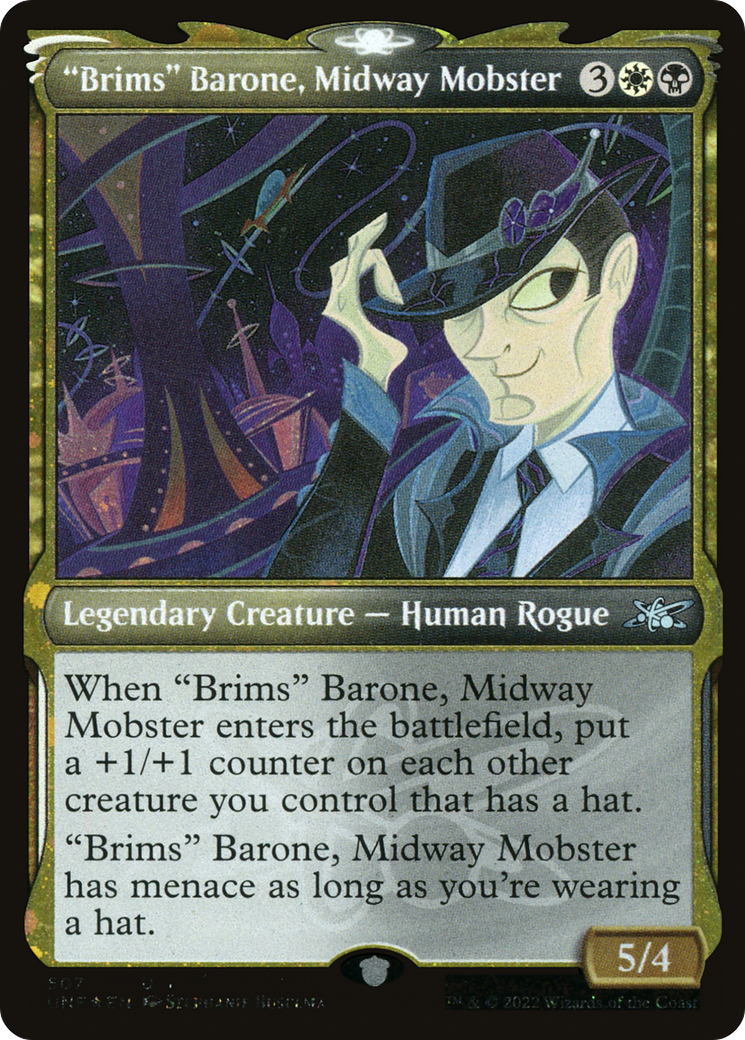 "Brims" Barone, Midway Mobster (UNF-507) - Unfinity: (Showcase) Foil