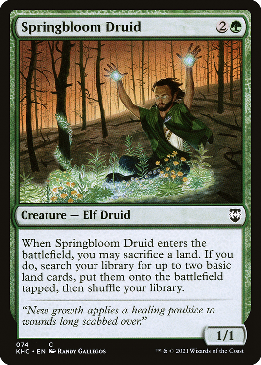 Springbloom Druid (KHC-074) - Kaldheim Commander