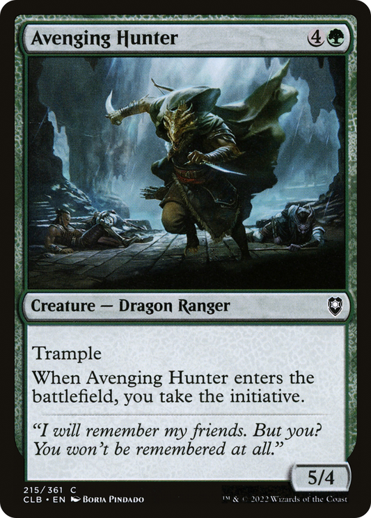 Avenging Hunter (CLB-215) - Commander Legends: Battle for Baldur's Gate Foil