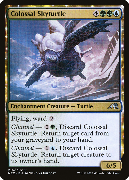 Colossal Skyturtle (NEO-216) - Kamigawa: Neon Dynasty