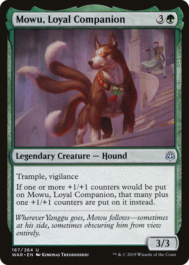 Mowu, Loyal Companion (WAR-167) - War of the Spark Foil