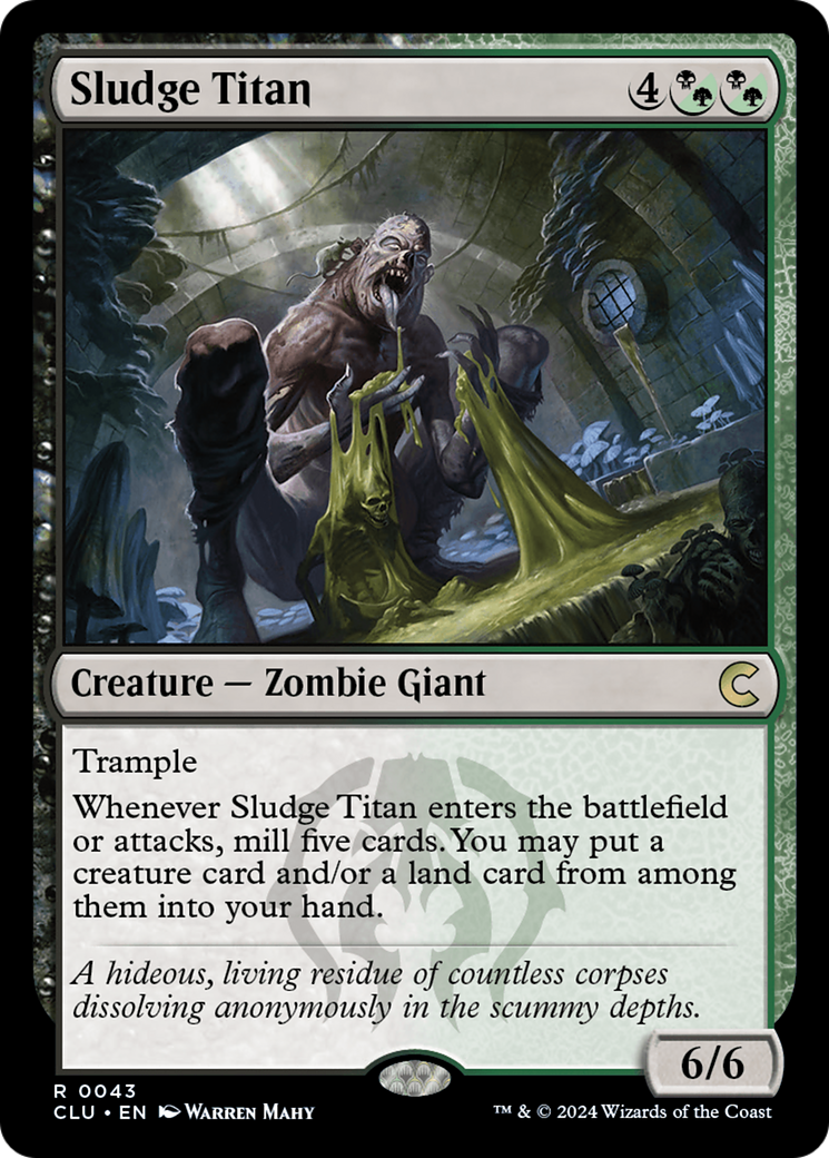 Sludge Titan (CLU-043) - Ravnica: Clue Edition