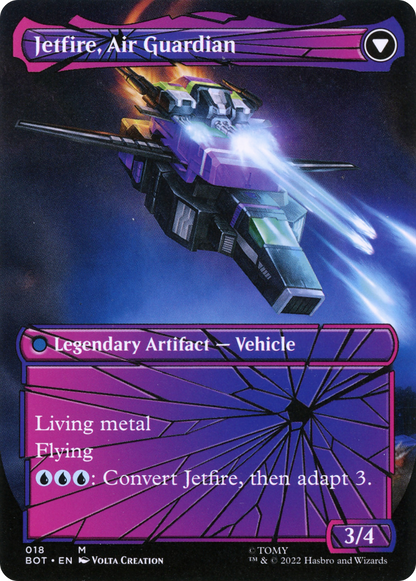 Jetfire, Ingenious Scientist // Jetfire, Air Guardian (BOT-018) - Transformers: (convertdfc, shatteredglass) (Borderless)