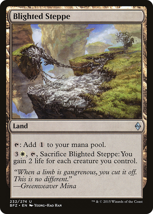 Blighted Steppe (BFZ-232) - Battle for Zendikar Foil