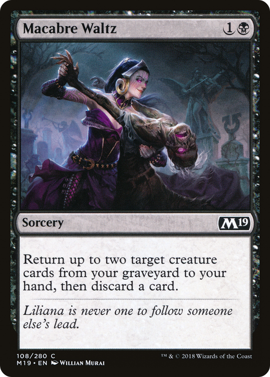 Macabre Waltz (M19-108) - Core Set 2019 Foil