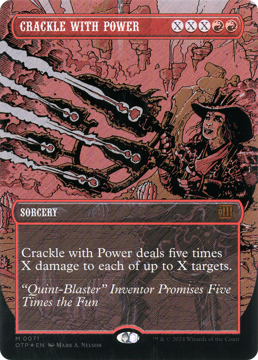 Crackle with Power  (Borderless)(OTP-071) - Breaking News: (Extended Art) Foil