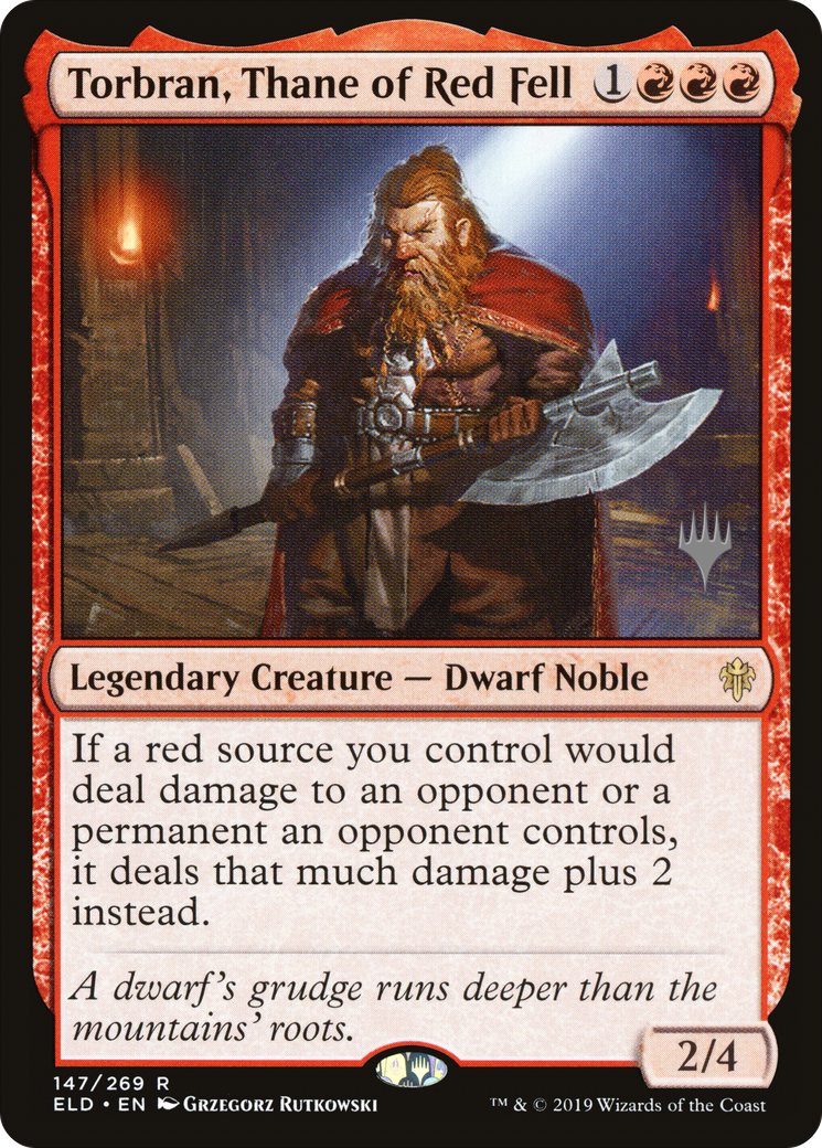Torbran, Thane of Red Fell (PPELD-147P) - Throne of Eldraine Promos (Promo Pack)