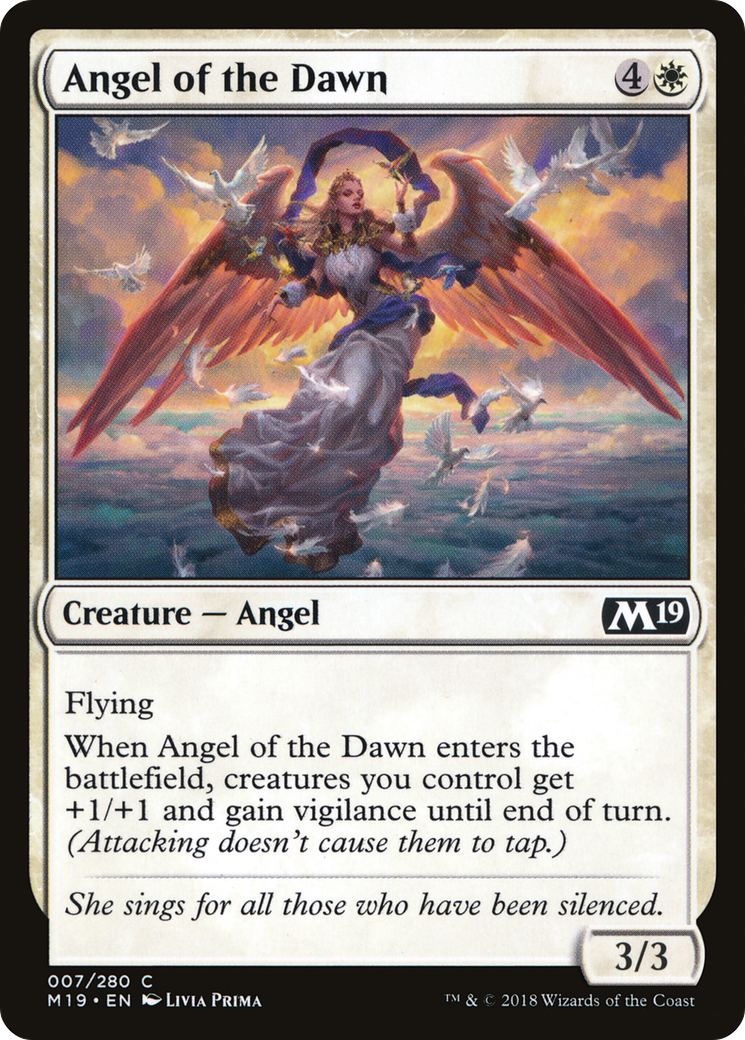 Angel of the Dawn (M19-007) - Core Set 2019 Foil