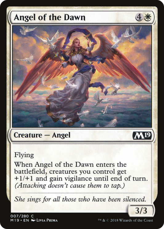 Angel of the Dawn (M19-007) - Core Set 2019 Foil