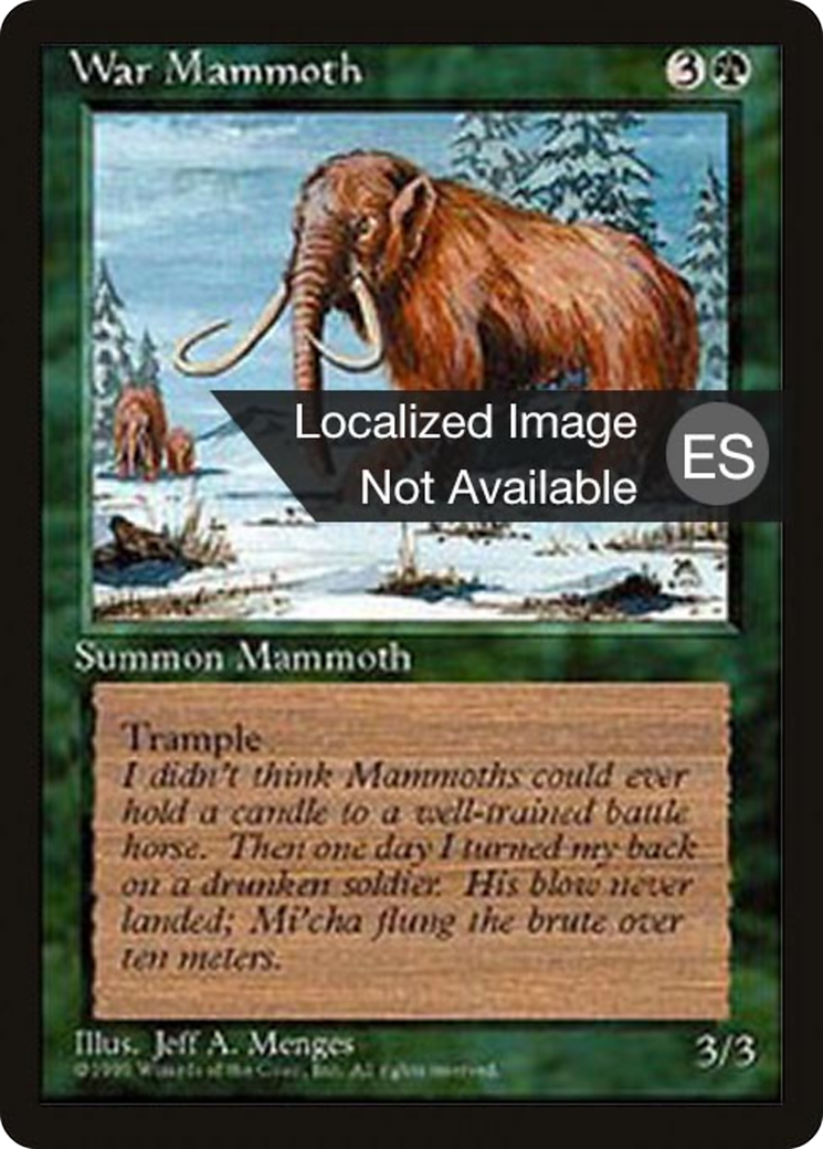 War Mammoth (4BB-286) - Fourth Edition Foreign Black Border