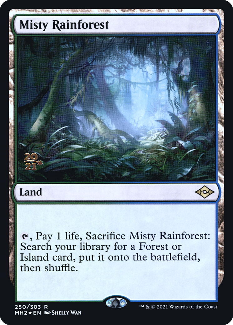 Misty Rainforest (PMH2-250S) - Modern Horizons 2 Promos Foil