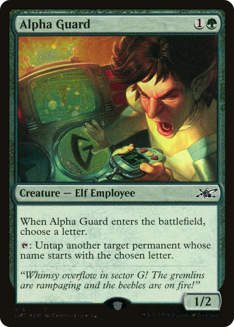 Alpha Guard (UNF-415) - Unfinity Foil