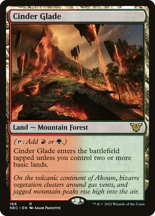 Cinder Glade (NEC-166) - Neon Dynasty Commander