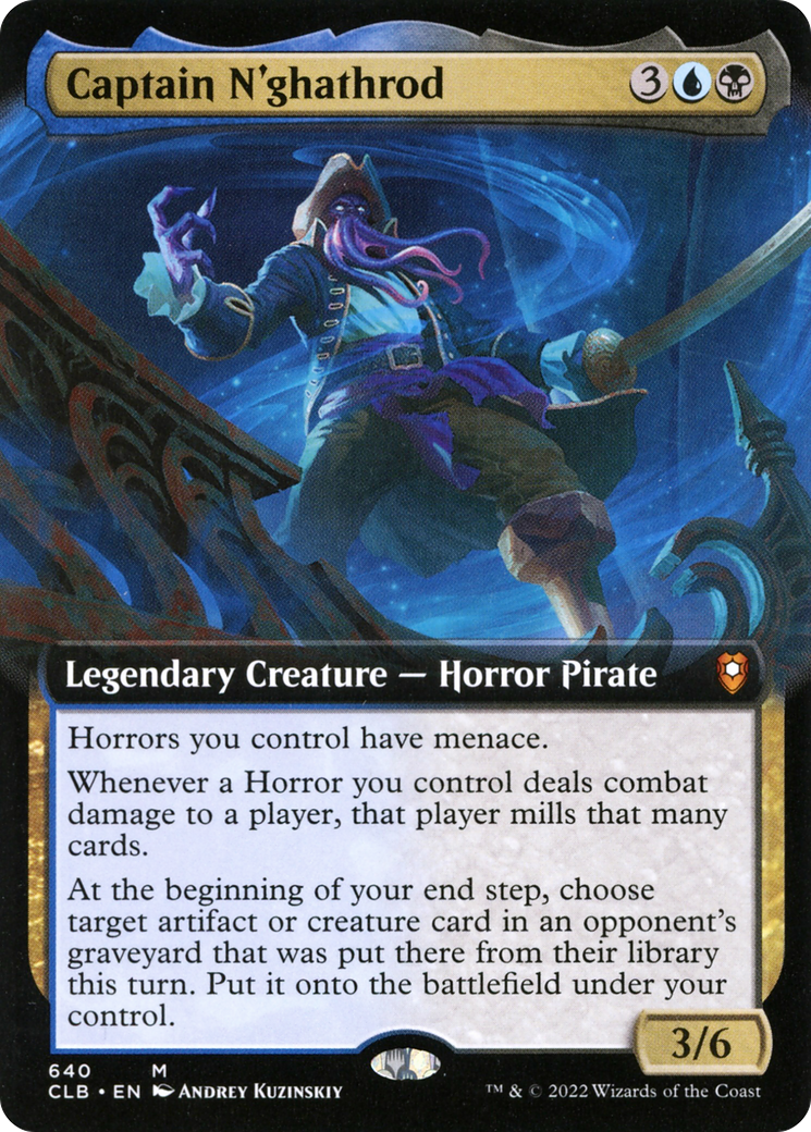 Captain N'ghathrod (CLB-640) - Commander Legends: Battle for Baldur's Gate: (Extended Art) Foil