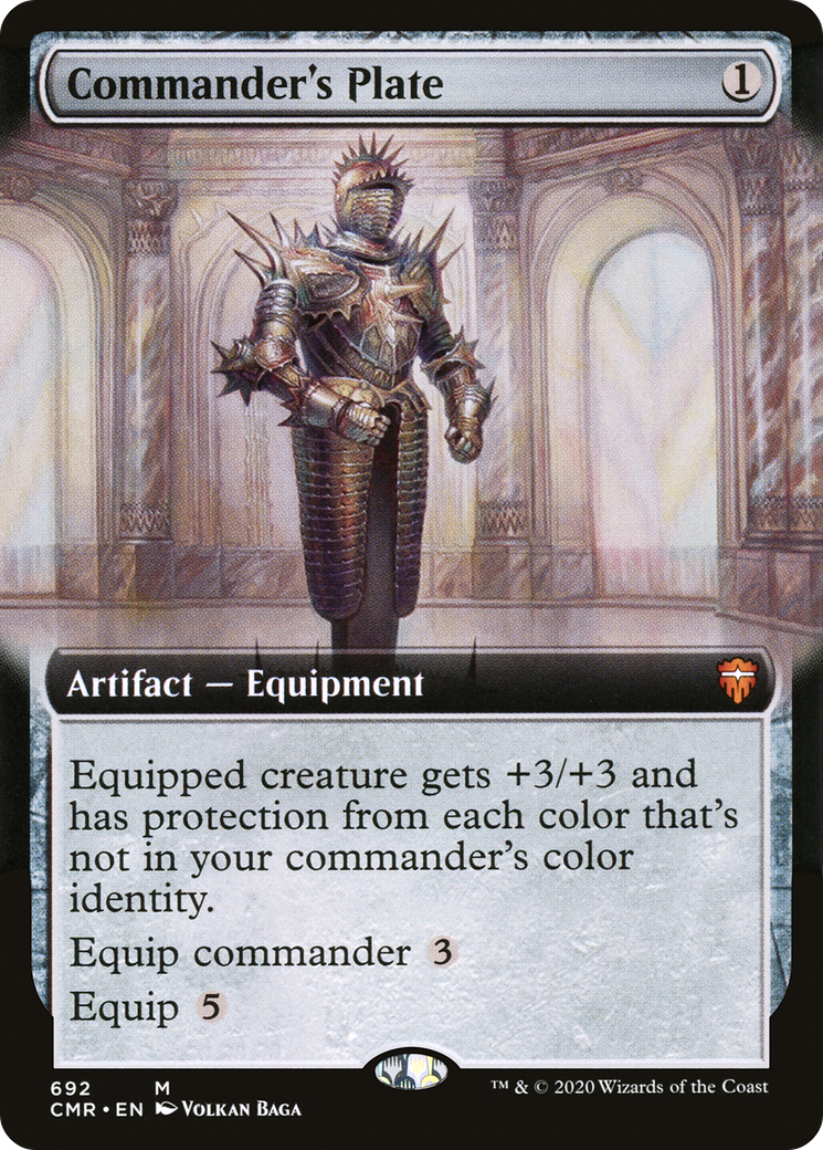 Commander's Plate (CMR-692) - Commander Legends: (Extended Art) Foil