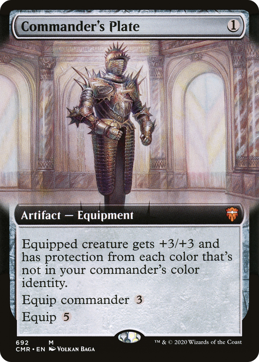 Commander's Plate (CMR-692) - Commander Legends: (Extended Art) Foil