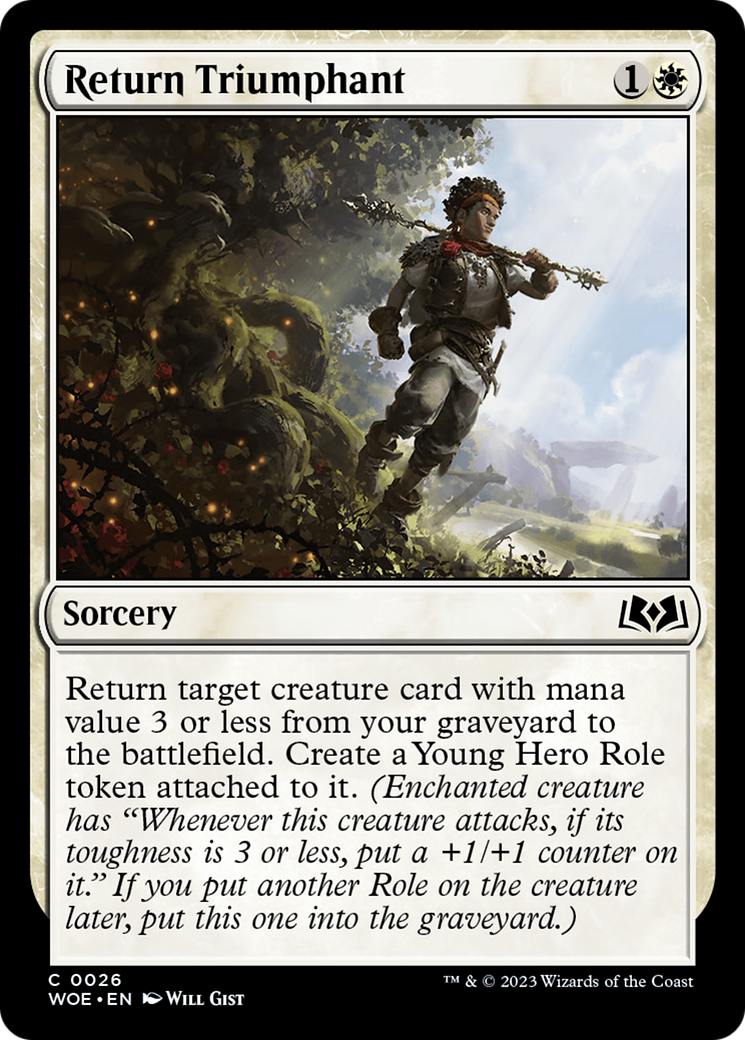 Return Triumphant  (WOE-026) - Wilds of Eldraine Foil