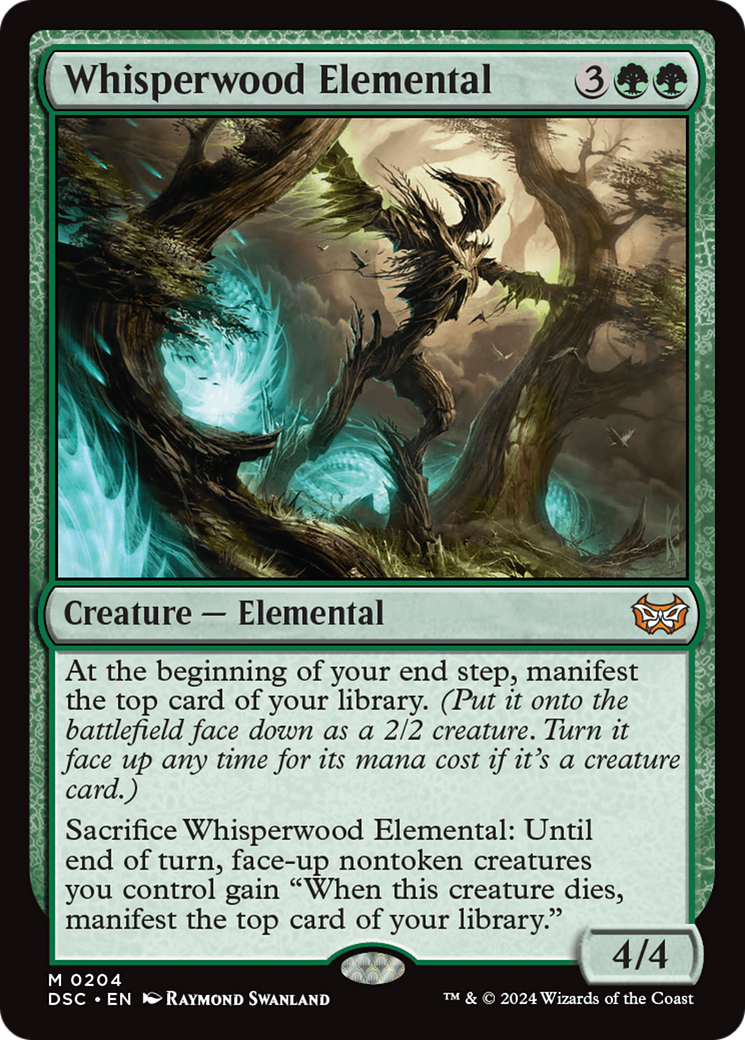 Whisperwood Elemental (DSC-204) - Duskmourn: House of Horror Commander