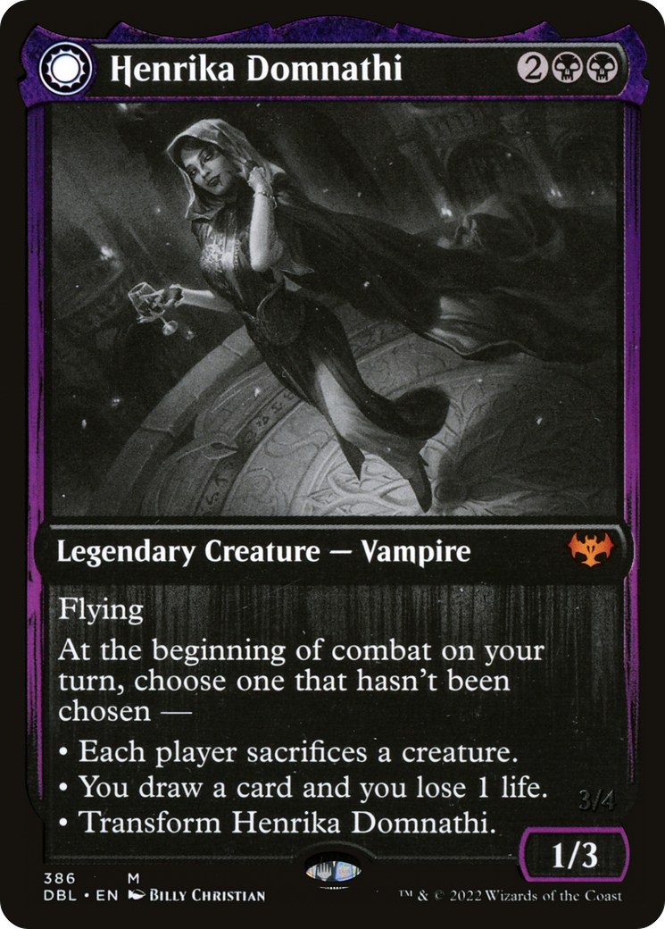 Henrika Domnathi // Henrika, Infernal Seer (DBL-386) - Innistrad: Double Feature: (Double Faced Transform)