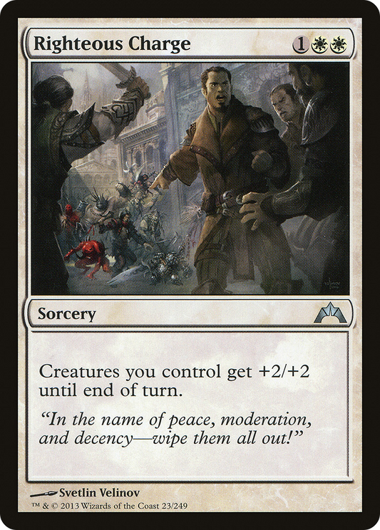 Righteous Charge (GTC-023) - Gatecrash Foil