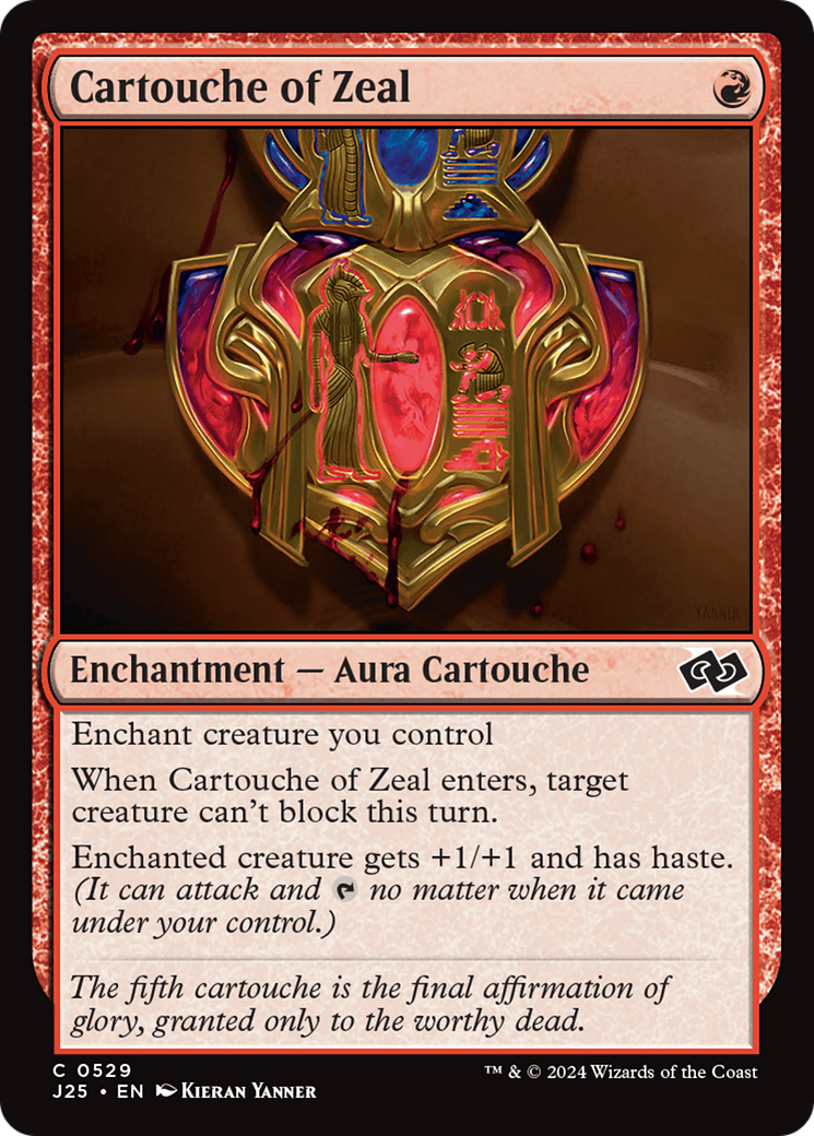 Cartouche of Zeal (J25-529) - Foundations Jumpstart Foil