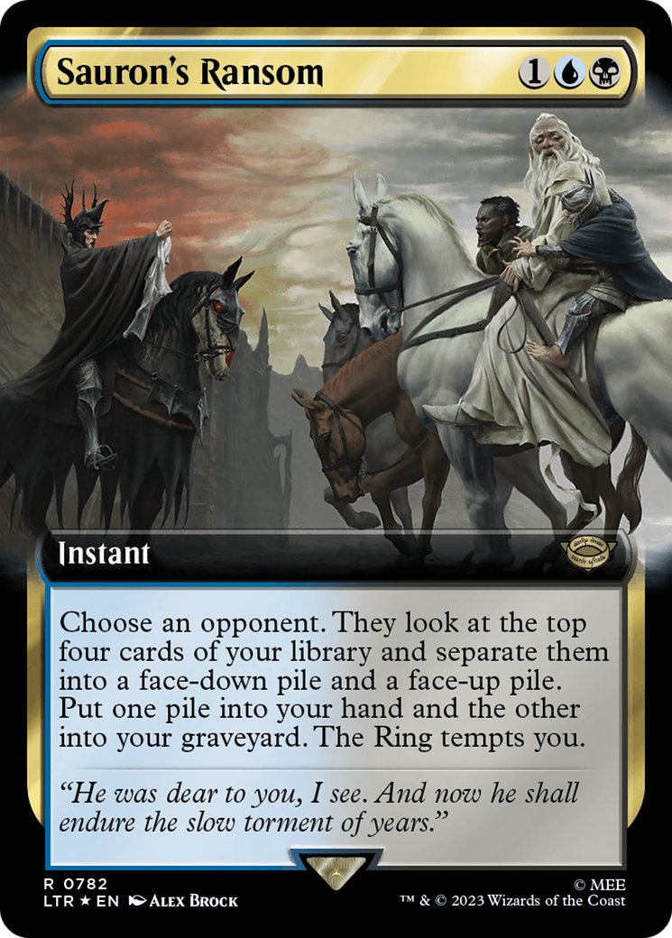 Sauron's Ransom (LTR-782) - The Lord of the Rings: Tales of Middle-earth: (Extended Art) Foil