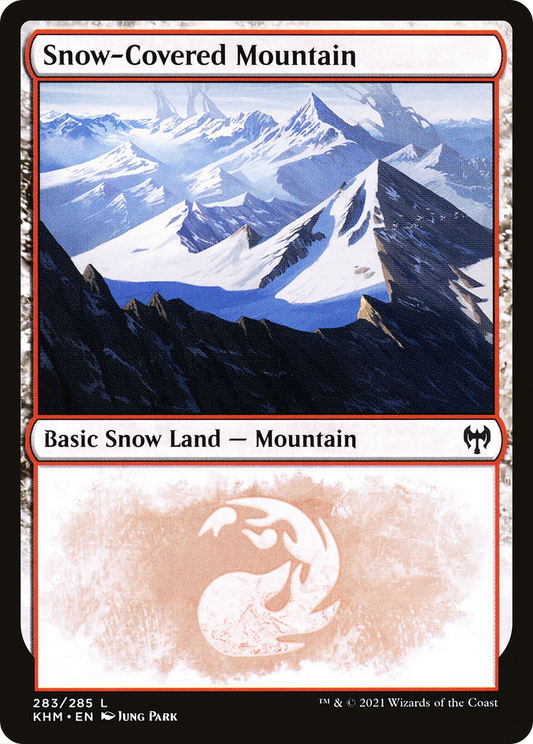 Snow-Covered Mountain (KHM-283) - Kaldheim: (snow) Foil