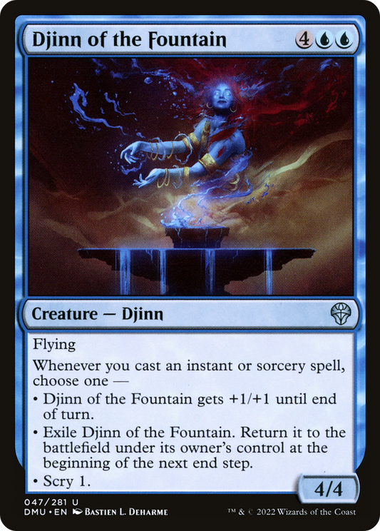 Djinn of the Fountain (DMU-047) - Dominaria United