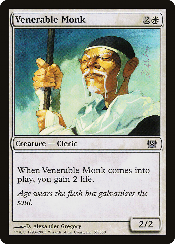 Venerable Monk (8ED-55★) - Eighth Edition Foil