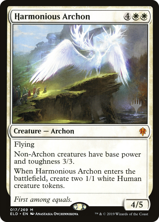 Harmonious Archon (PELD-17P) - Throne of Eldraine Promos