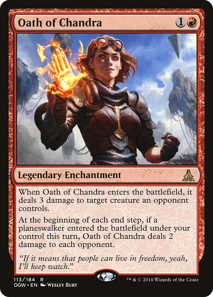 Oath of Chandra (OGW-113) - Oath of the Gatewatch Foil