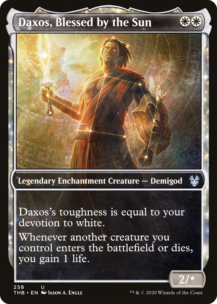 Daxos, Blessed by the Sun (THB-258) - Theros Beyond Death: (Showcase)