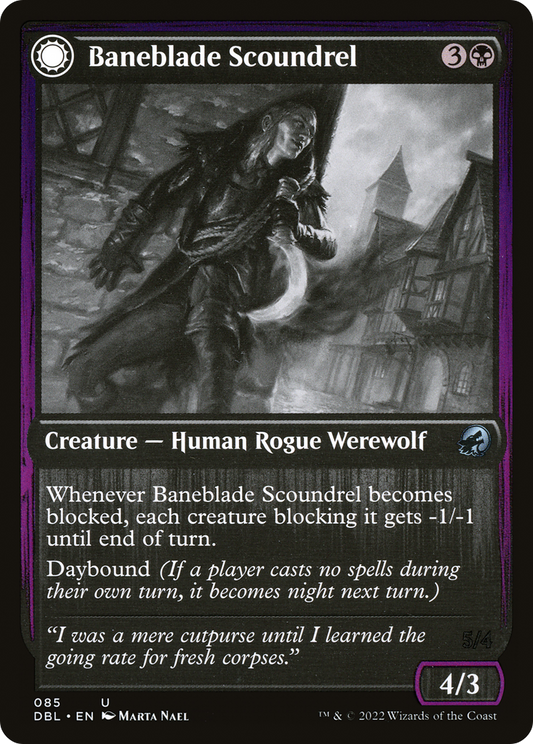 Baneblade Scoundrel // Baneclaw Marauder (DBL-085) - Innistrad: Double Feature: (Double Faced Transform)