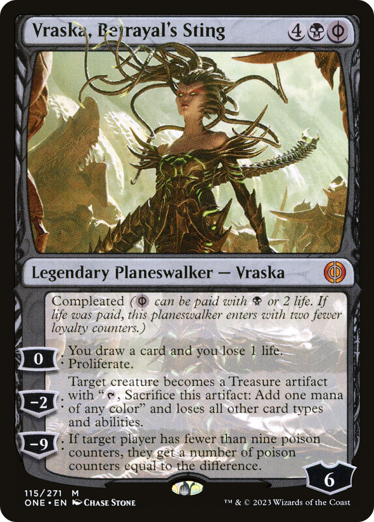 Vraska, Betrayal's Sting (ONE-115) - Phyrexia: All Will Be One Foil