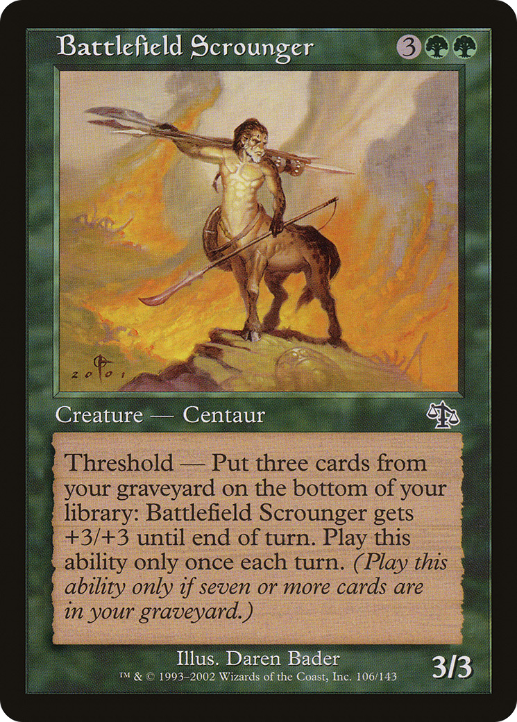 Battlefield Scrounger (JUD-106) - Judgment Foil