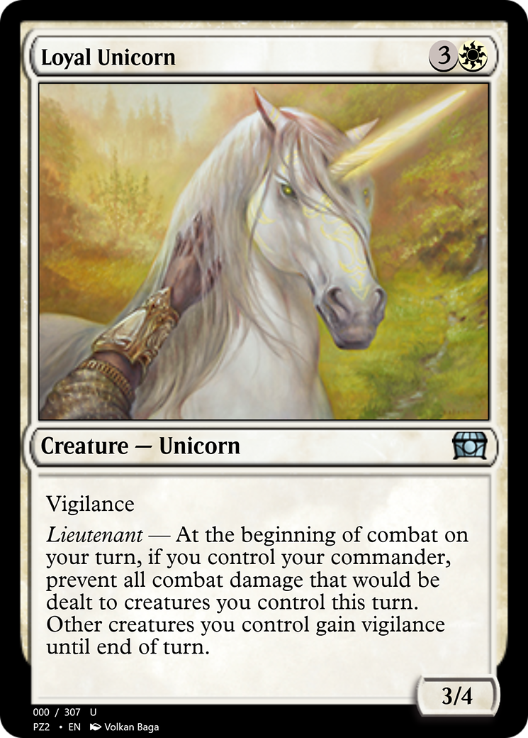 Loyal Unicorn (PZ2-70729) - Treasure Chest