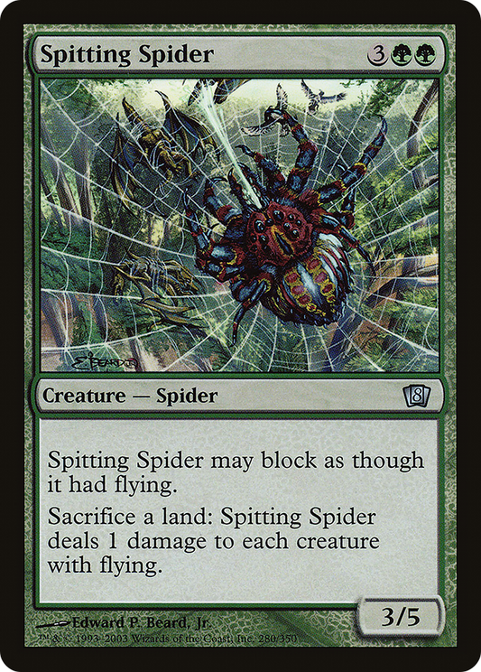 Spitting Spider (8ED-280★) - Eighth Edition Foil