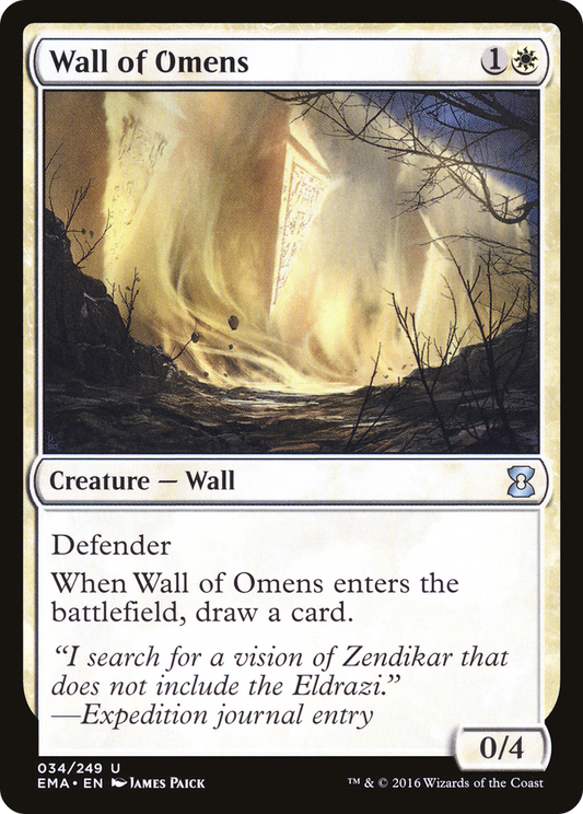 Wall of Omens (EMA-034) - Eternal Masters Foil