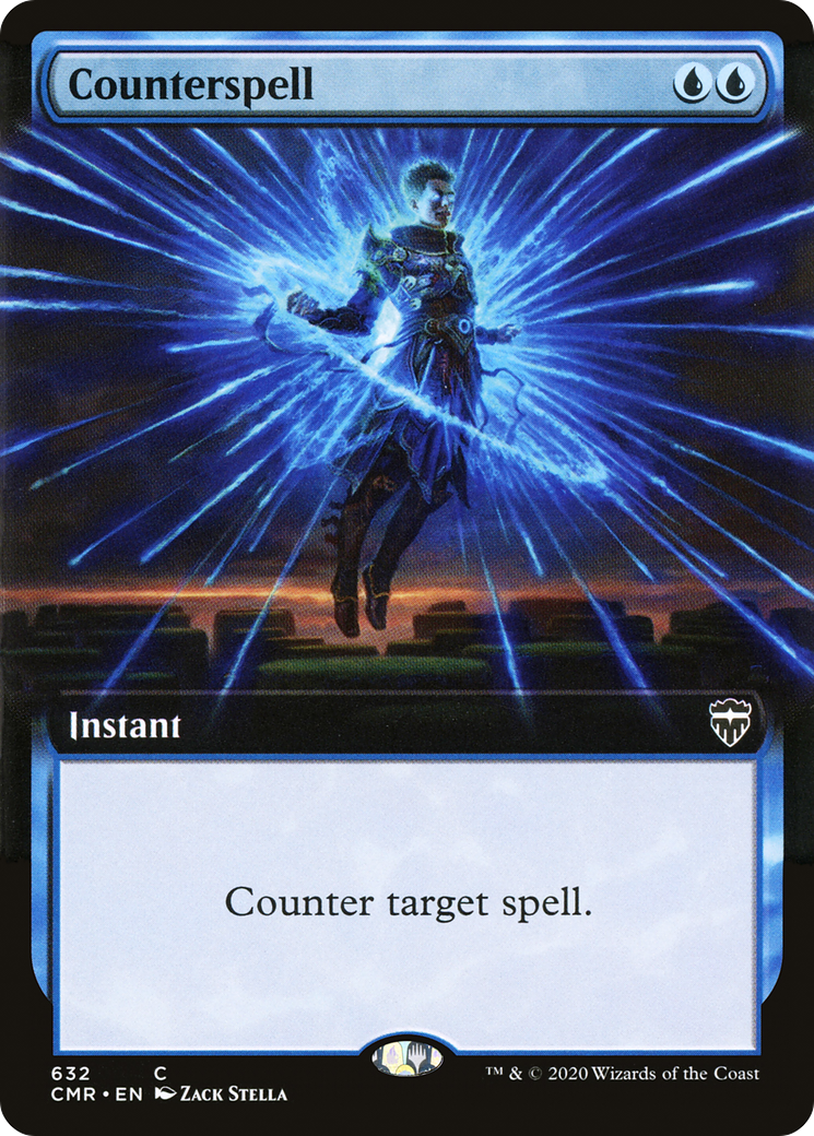 Counterspell (CMR-632) - Commander Legends: (Extended Art) Foil