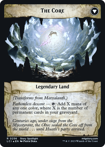 Matzalantli, the Great Door // The Core (PLCI-256S) - The Lost Caverns of Ixalan Promos Foil