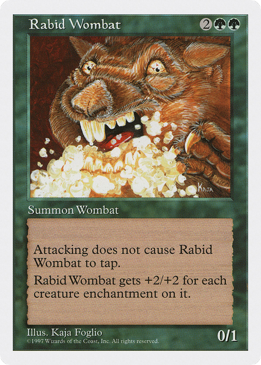 Rabid Wombat (5ED-319) - Fifth Edition