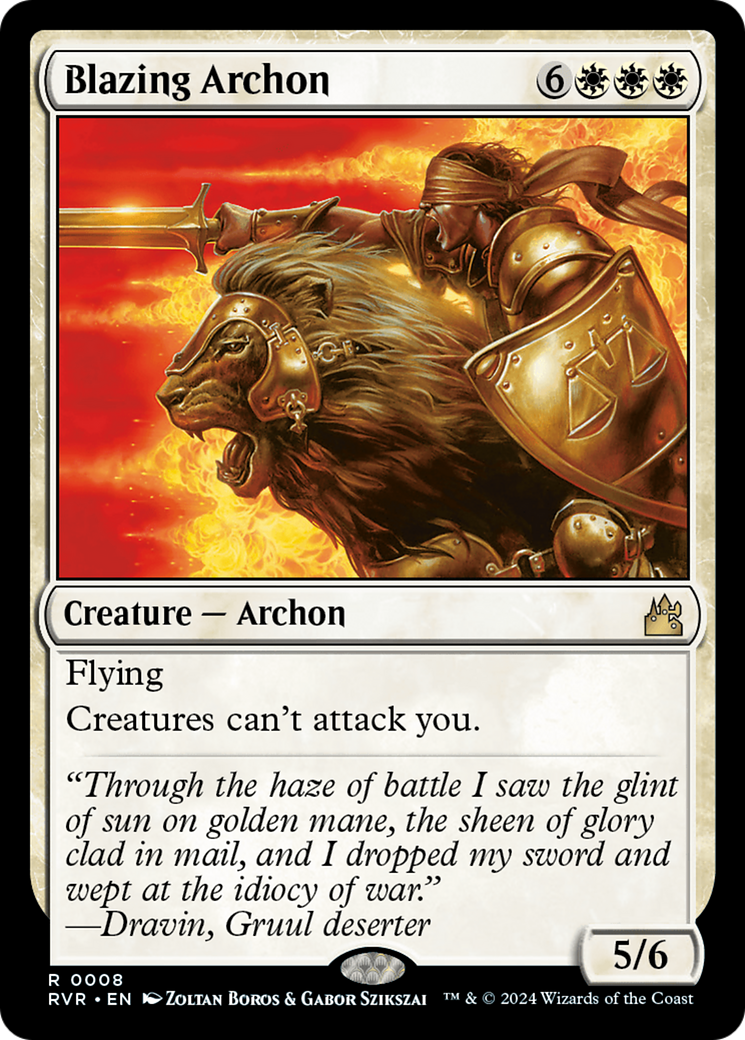 Blazing Archon (RVR-008) - Ravnica Remastered Foil