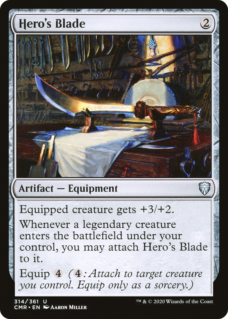 Hero's Blade (CMR-314) - Commander Legends Foil