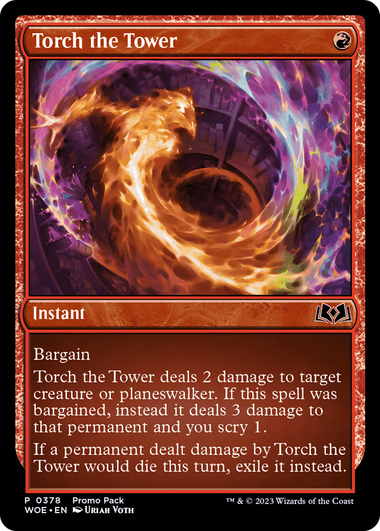 Torch the Tower (PPWOE-378) - Wilds of Eldraine (Promo Pack)