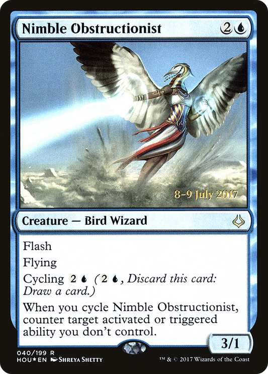 Nimble Obstructionist (PRE-40S) - Hour of Devastation Promos (Prerelease) Foil