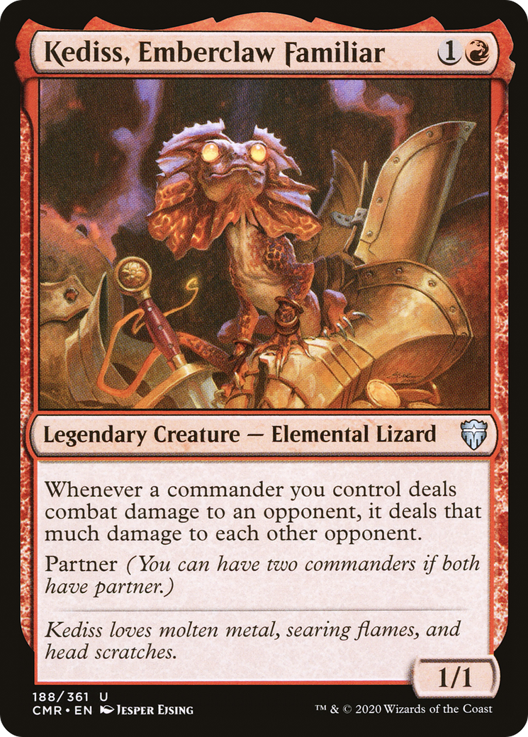 Kediss, Emberclaw Familiar (CMR-188) - Commander Legends Foil